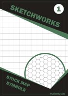 Sketchworks Stock Map Symbols #1: Square & Hexagonal Grids
