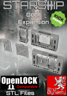 Starship 3D Printable OpenLOCK Deck Plans - Doors Expansion