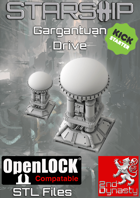 Starship 3D Printable OpenLOCK Deck Plans - Gargantuan Drive