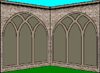 3D Gothic Courtyard