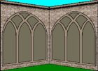 3D Gothic Courtyard