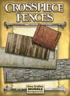 Crosspiece Fences Paper Models