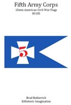 Fifth Army Corps American Civil War 15mm Headquarters Flag Sheet