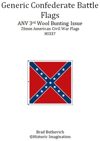 Generic Confederate ANV 3rd Wool Bunting Issue American Civil War 25mm Flag Sheet