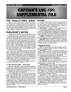 Captain's Log #51 Supplement