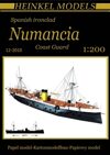 1:200 Spanish ironclad Numancia Waterline