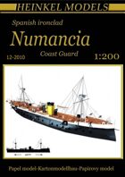 1:200 Spanish ironclad Numancia Waterline