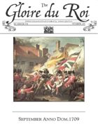 September 1709 AD The Glory of Kings 18th century wargames campaign newspaper