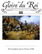 November 1709 AD The Glory of Kings 18th century wargames campaign newspaper