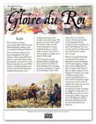 The Glory of Kings December 1710 18th century wargames campaign newspaper