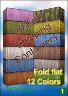 20 foot Standard Container - Fold flat