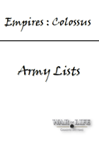 Empires: Army Lists for Colossus Expansion