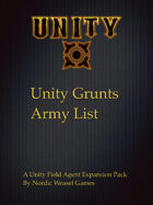 Unity Grunts Army list for UFA