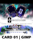 Card 01 - Illustrated (Past Age) Gimp | Card Game Design Template for Play-testing |