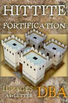 Hittite fortification (Built Up Area for DBA). Paper scenery models. Hittite fortification (Built Up Area for DBA). Paper scenery models.