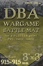 DBA Grass plain. Wargame Battlemat Battleboard image