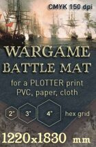 Naval Wargame Battlemat Battleboard image hex grid