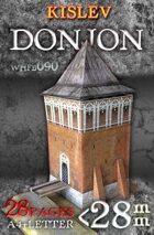 Kislevite Donjon (whfb090). Paper scenery models.