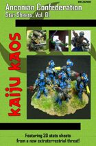 Kaiju Kaos - Anconian Confederation Stat Sheets, Vol. 01