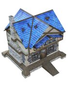 "3D" A Fantasy Village House 28mm Papercraft Wargaming Terrain Model