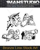 Free Stock Art - 19 Dwarf Vector Icons EPS
