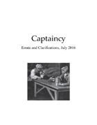 Captaincy Errata 7/16