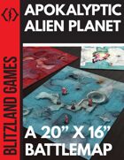Apokalyptic Alien Planet- A BattleMap - BZL003