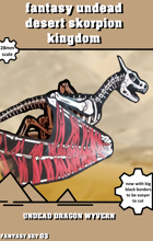 fantasy desert kingdom undead dragon wyvern