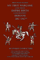Iberians. 3BC-1AC. 28mm paper soldiers.