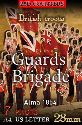 British troops. Guards Brigade. Alma 1854 ('28mm')