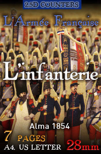 French army. The Infantry. 1854 (28mm)