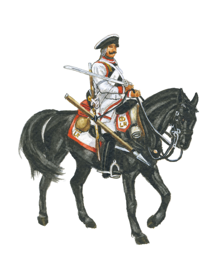 Von Brettlingen Kürassiere watercolour illustration