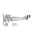 1/48 Hanriot HD.1 (US livery) paper model