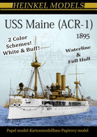 1/200 USS Maine (ACR-1) 1895 - Paper Model